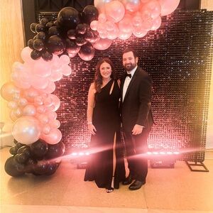 NEVER WORN Lulu's One Shoulder Black Evening Dress